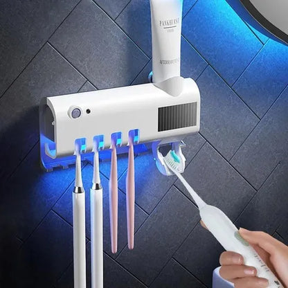 ESTERILIZADOR DE CEPILLOS DE  DIENTES CON SOPORTE PARA PASTA DE DIENTES